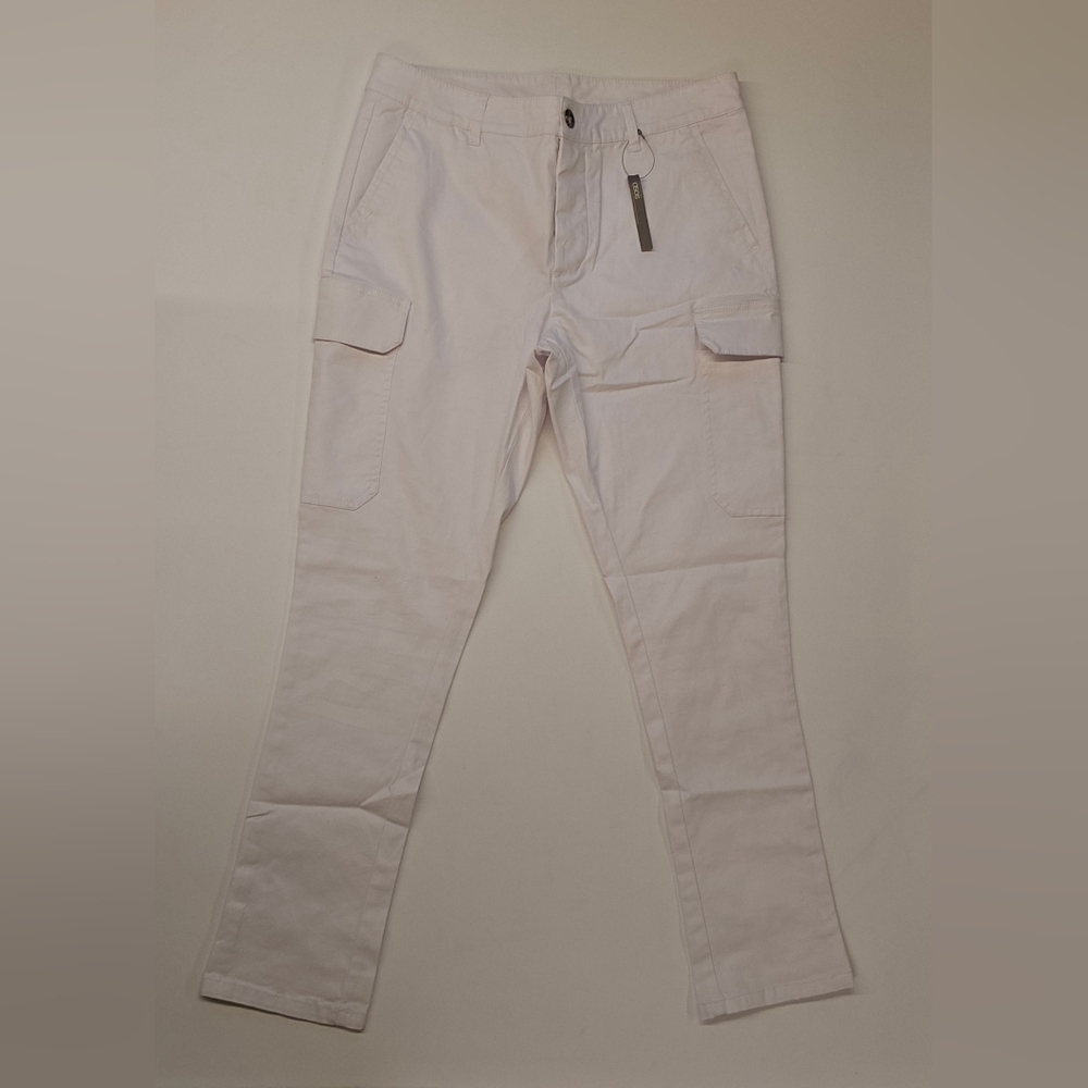NWT ASOS White Carpenter Cargo Pants Size 31" X 32"